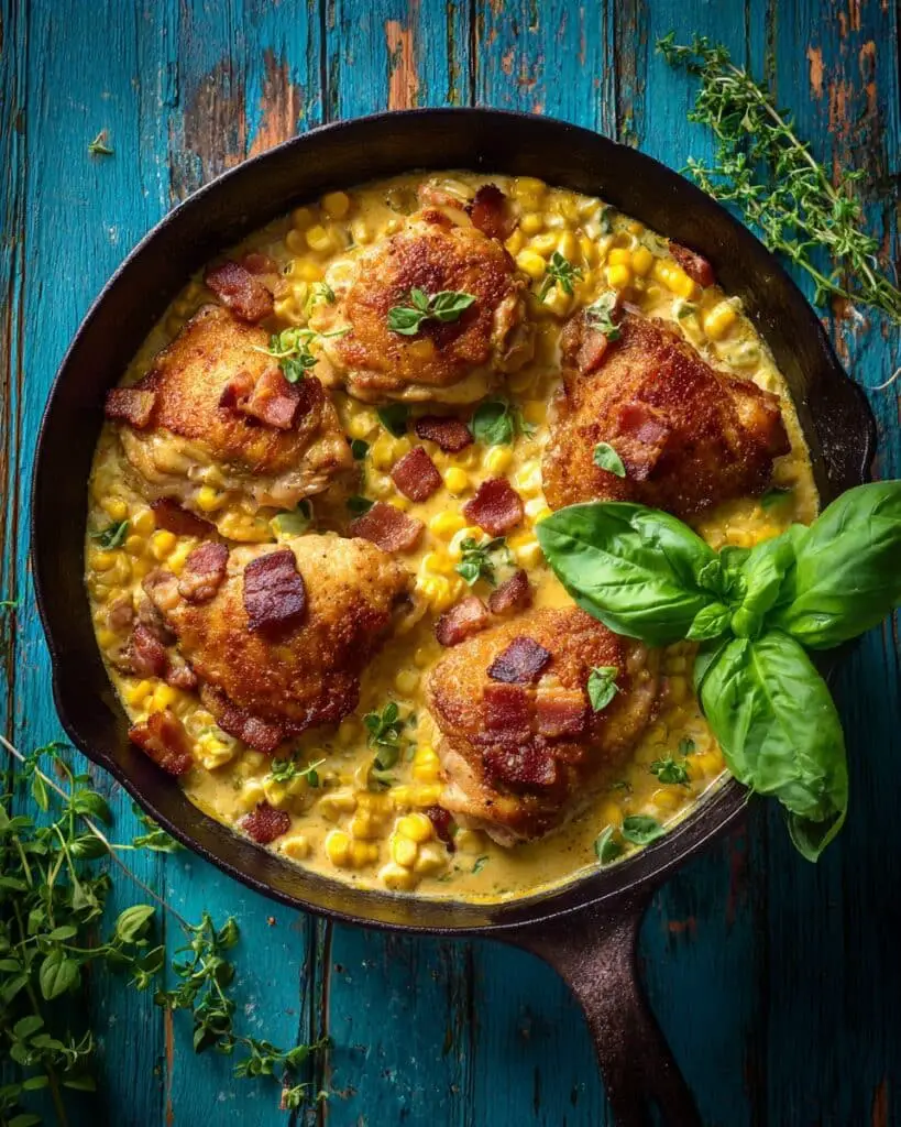 Garlic Butter Creamed Corn Chicken Recipe