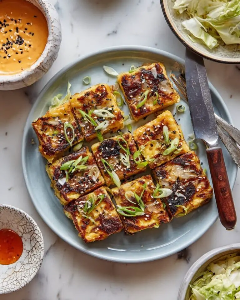 Korean Kimchi Pancakes with Gochujang Dip Recipe