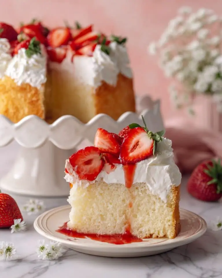 One Layer Strawberry Shortcake Cake Recipe