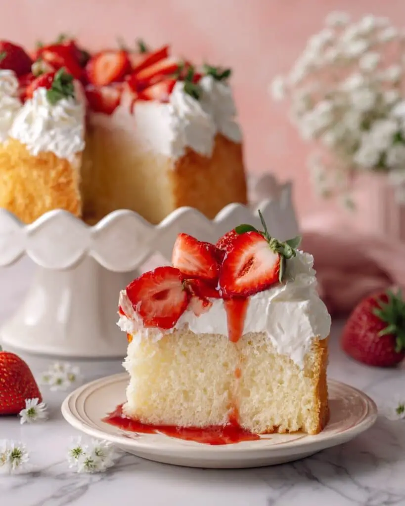 One Layer Strawberry Shortcake Cake Recipe