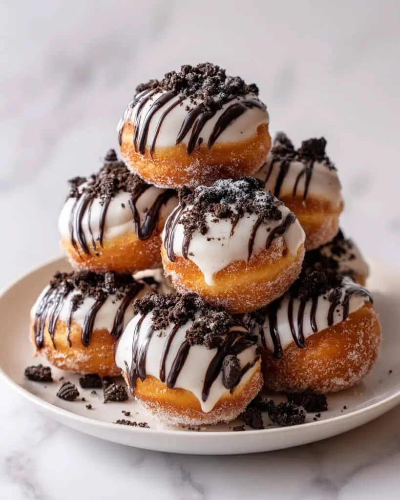 Oreo Stuffed Donut Holes Recipe