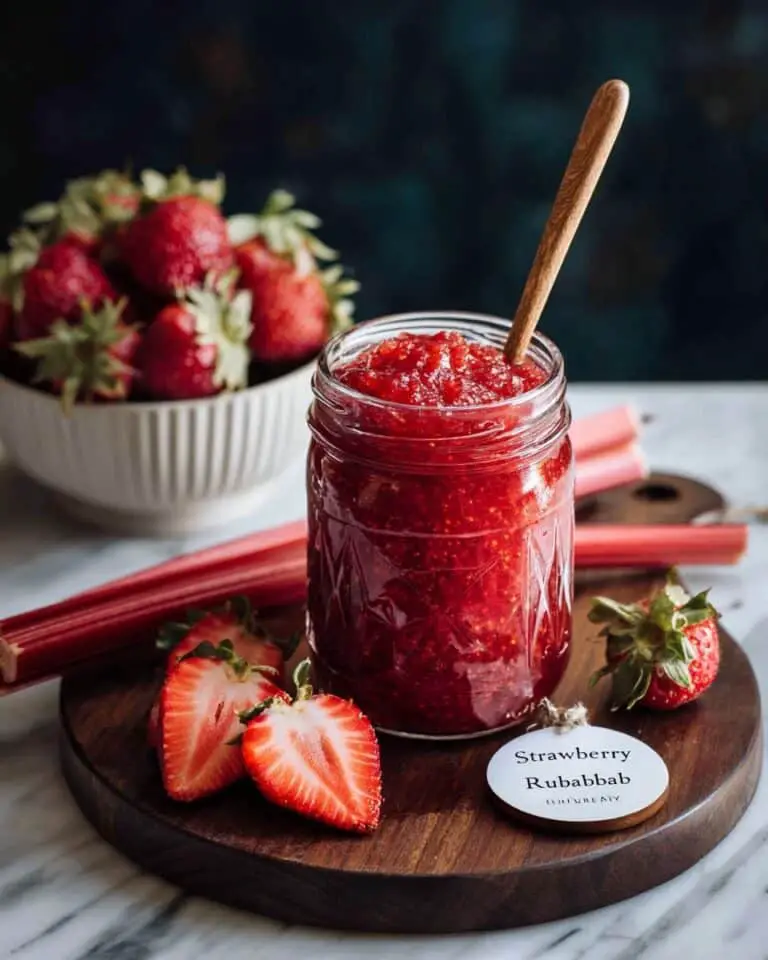 Small Batch Strawberry Rhubarb Jam Recipe