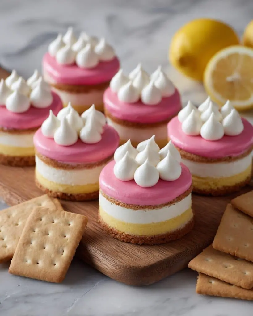 Mini Lemon Cheesecakes with Raspberry Curd Recipe