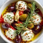 Marinated Mozzarella Balls, Artichokes, and Olives Recipe