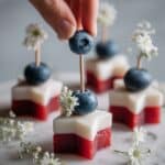 Watermelon Feta Stars with Blueberries Skewers Recipe