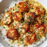 Creamy Smothered Chicken and Rice Recipe