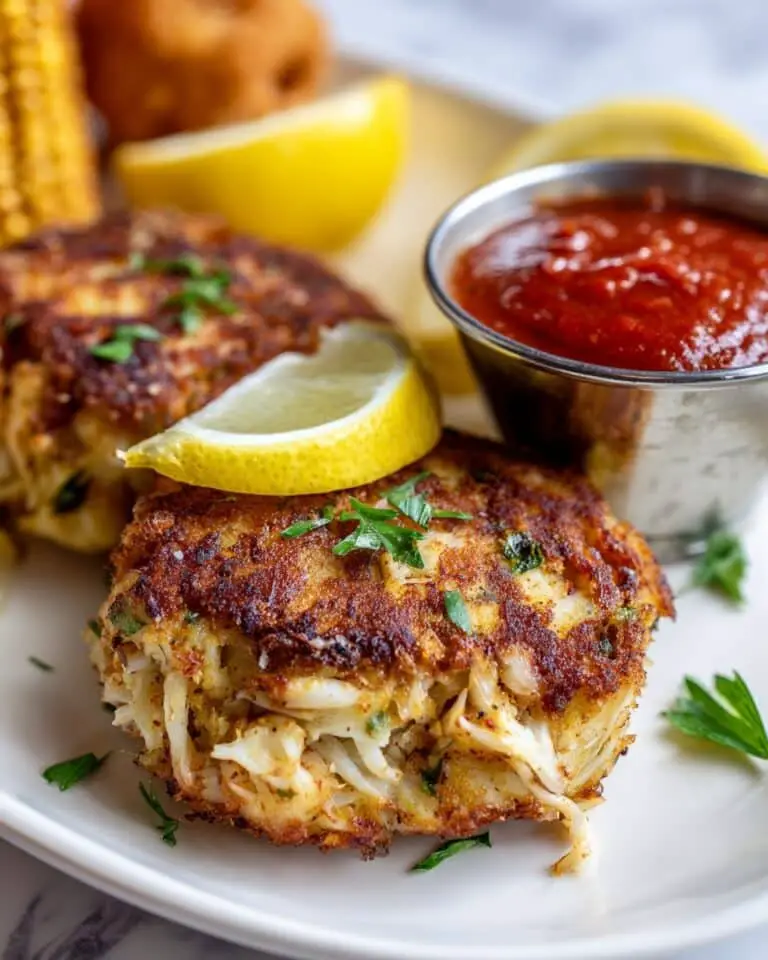 Baked Crab Cakes with Old Bay and Lemon Recipe