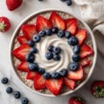 Red, White, and Blueberry Oatmeal Recipe