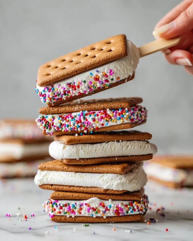 Patriotic Mini Ice Cream Sandwiches Recipe