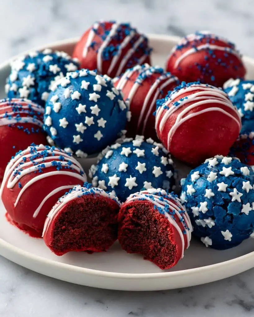 Patriotic Oreo Balls Recipe