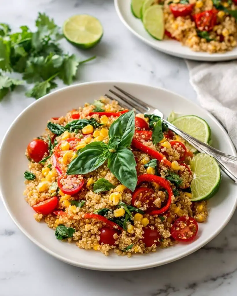 Summer Grilled Mexican Street Corn Quinoa Salad Recipe