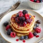 Whole Wheat Pancakes with Berry Compote Recipe
